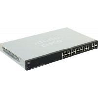 БУ Комутатор керований Cisco SB SF200-24 Smart, 24 x 100mbit, 2 x Gigabit SFP