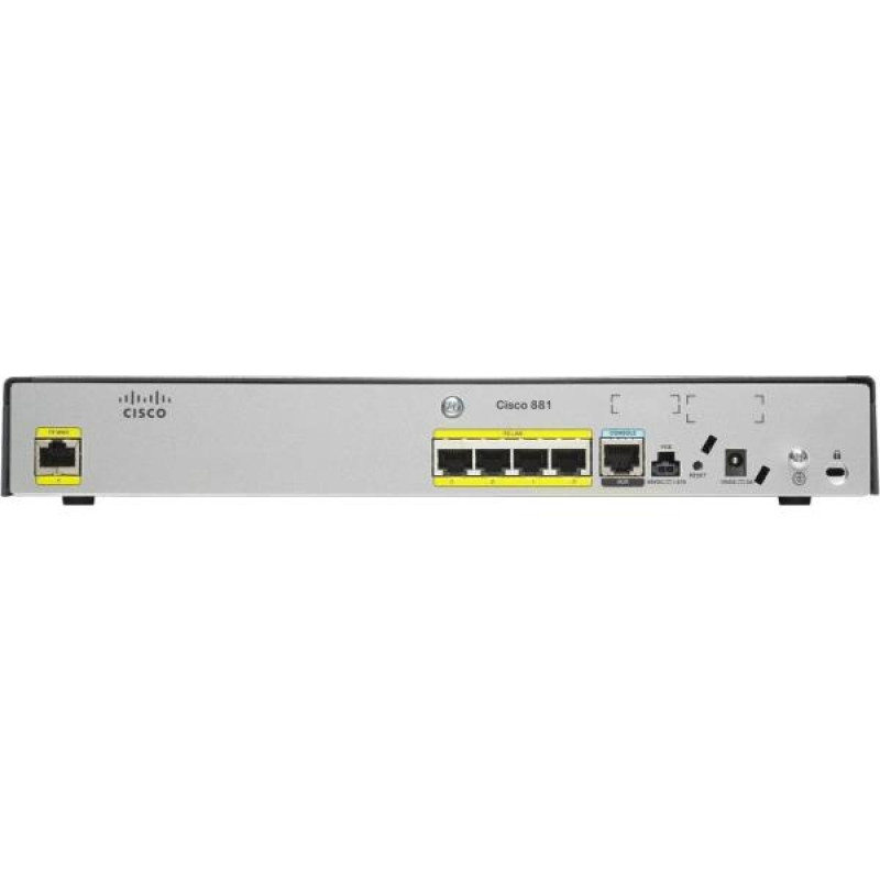 БУ Маршрутизатор Cisco 881-SEC-K9, 1 x WAN, 4 x 100 мбит