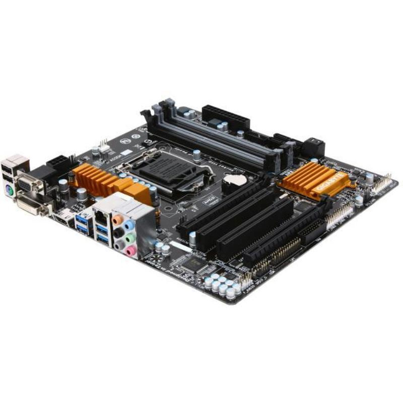 Used Motherboard Gigabyte GA-H97M-D3H (LGA1150, Intel H97, 6xSATA, 2xPCI-Ex16, 2xPCI-Ex1, mATX)