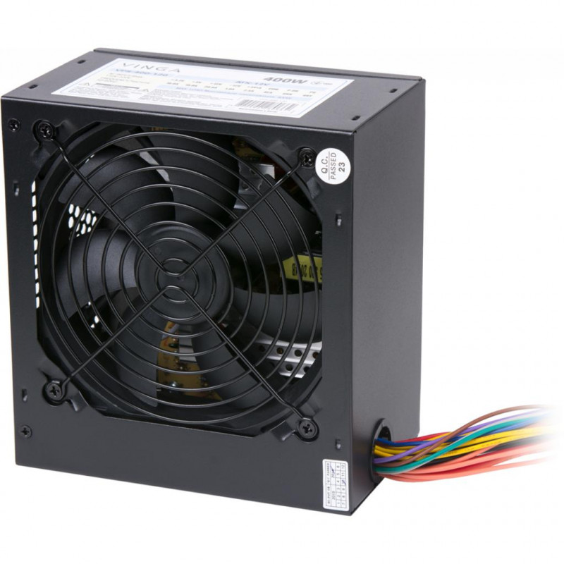 БУ Блок живлення 400 Вт Vinga, 24+4 pin, живлення відеокарти - Ні, 120 мм, ATX, PSU-400-12