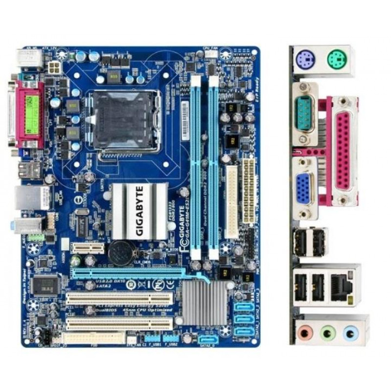 БУ Материнська плата GIGABYTE GA-G41M-ES2L (s775, 2хDDR2, 4xSATA, PCI-Ex16, 1xPCI-Ex1, mATX)