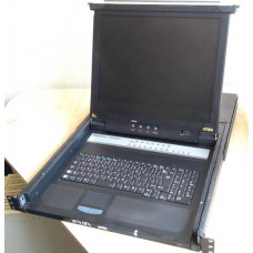 БУ KVM перемикач (консоль) ATEN CL-1216, LCD 17" (1280х1024) клавіатура та тачпад, 16 x SPHD