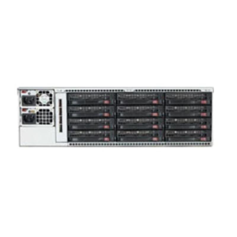 БУ Дисковая полка 3U Supermicro CSE-837 (28 x 3.5", 20 корзин) no HDD (SAS2 6 Гбит), 2x1620W