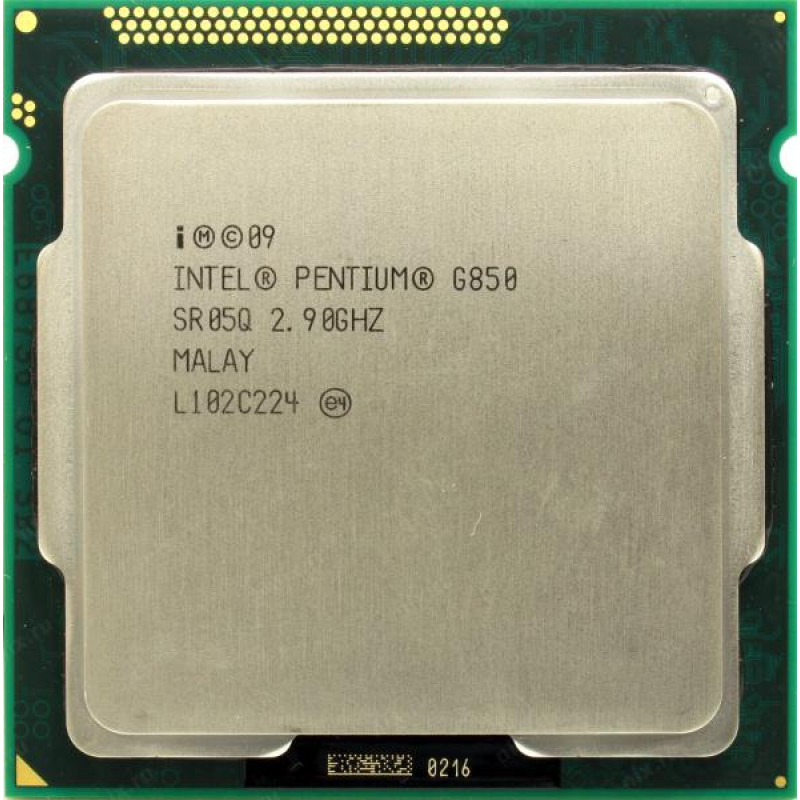 БУ Процесор s1155 Intel Pentium G850, 2,9-2,9 МГц, 2-2 core, Intel HD Graphics, 65W