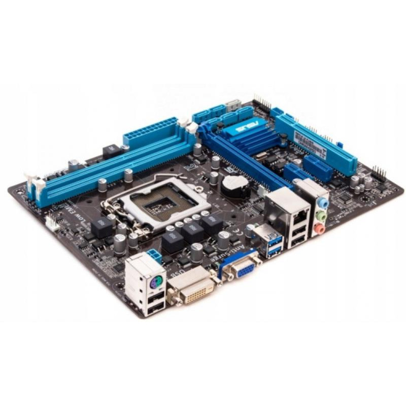 Used Motherboard s1155, ASUS P8B75-M LX PLUS (2xDDR3, Intel B75, PCI-Ex16x1, microATX)