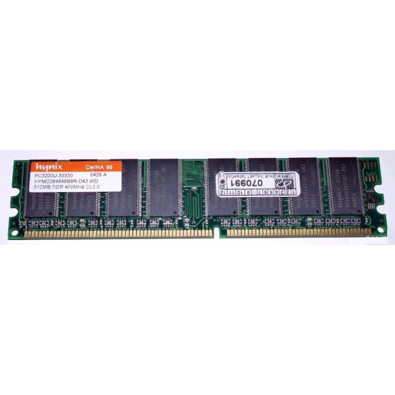 Hynix RAM (DIMM, DDR, 512 MB, 400MHz, HYMD264646B8R-D43)
