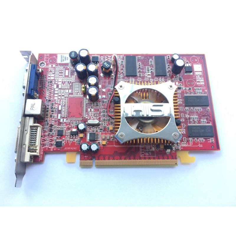 Used PCI-ex Sapphire Radeon X550 Video Card, 256MB DDR, 128-bit, VGA/DVI/S-video (1024-FC49-3C-SA)