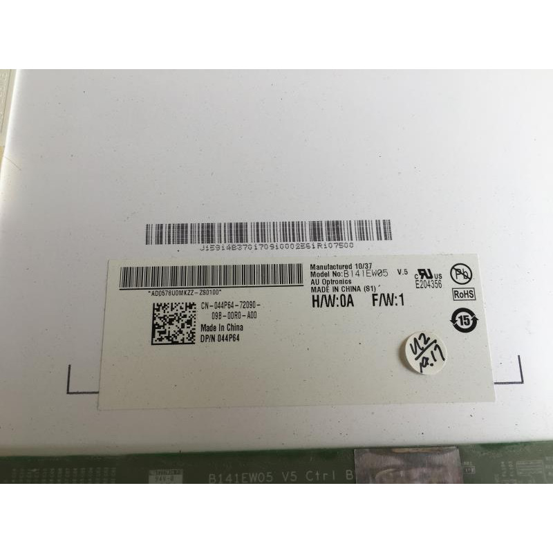 Used Matrix (display) 14.1" AUO B141EW05 V.5 (LED, 1280 * 800, 30pin, connector bottom right, glossy)