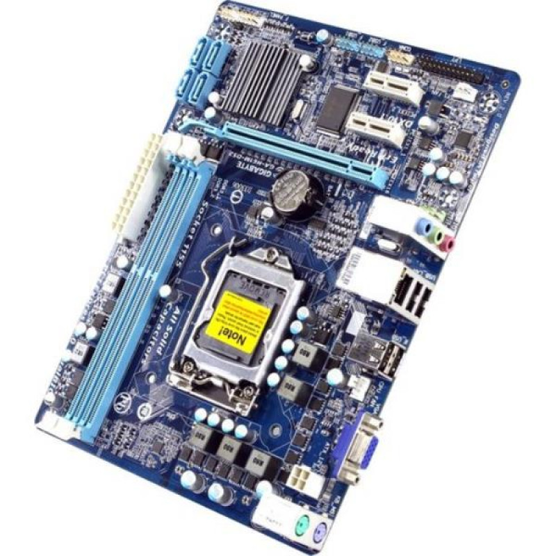 Used Motherboard s1155, Gigabyte GA-H61M-DS2 (2xDDR3, Intel H61, PCI-Ex16x1, microATX)