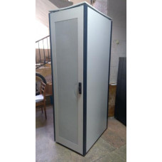 Used Floor-standing cabinet 42U 600X1000 KNURR, perforated doors, no side panels, on legs