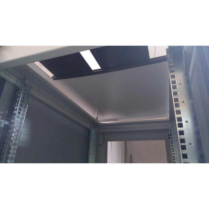 Used Floor-standing cabinet 42U 600X1000 KNURR, perforated doors, no side panels, on legs