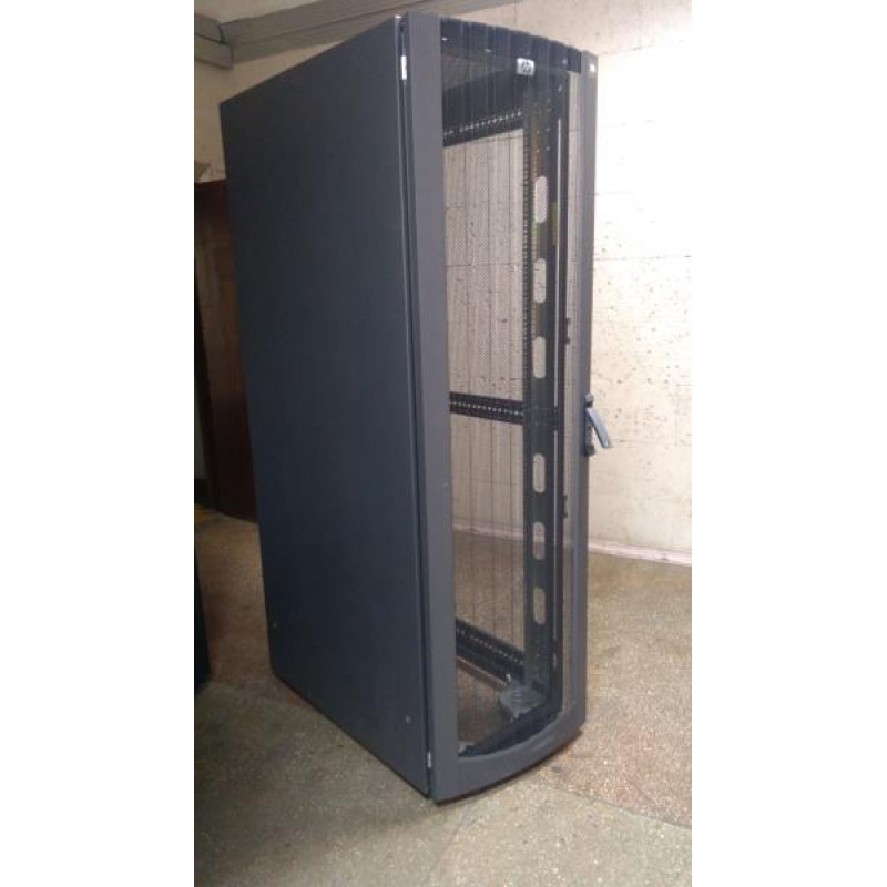 Used Floor-standing cabinet 42U 600X1000 HP Graphite Rack 10642, perforated doors, on rollers