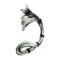 БУ Патч корди 10 шт AS-IT (10х1 м, Ethernet (RJ45), 5e, сірий)