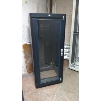 Used Floor-standing cabinet 27U 600X900 Master Group, glass/blank door, on legs