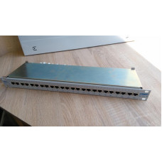 Used Patch panel 24 ports, 1U AMP Netconnect, Cat.5e, STP (336671-2)