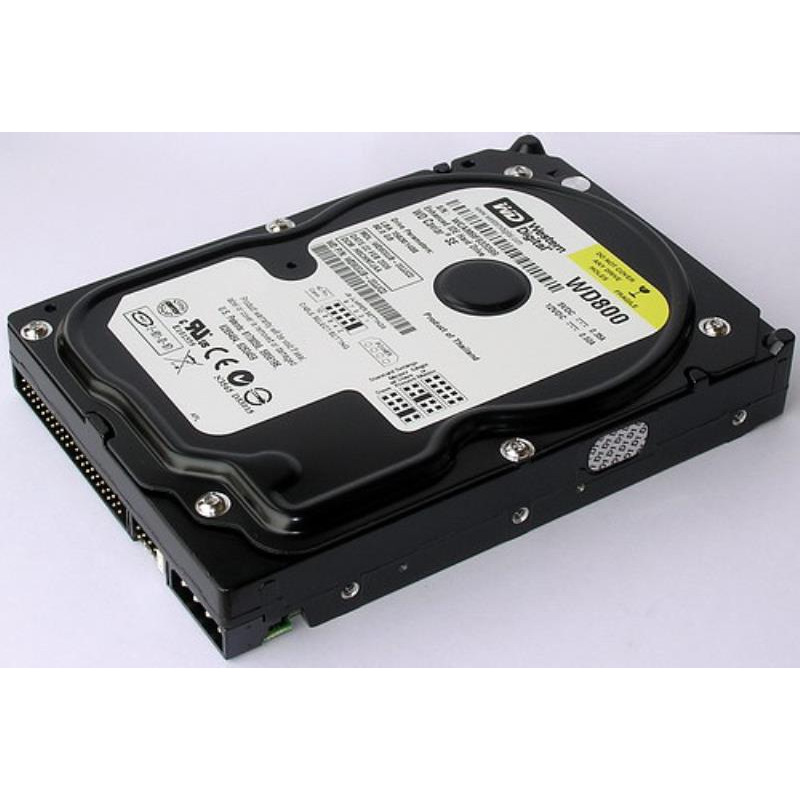 Used Hard Drive 80 GB Western Digital (3.5", 7200 rpm, 8 MB, IDE, WD800JB)