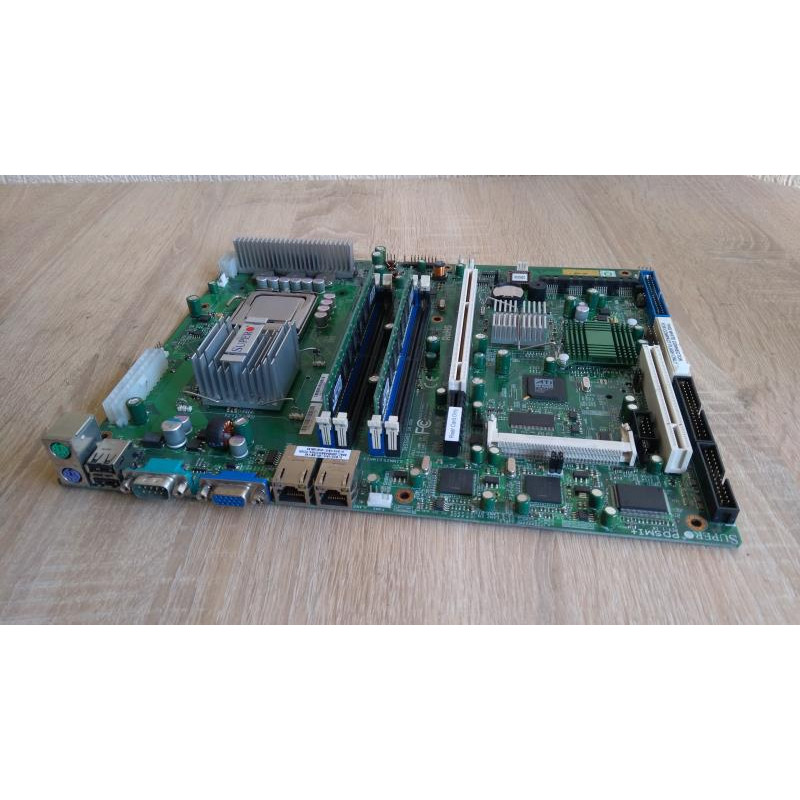 Used Motherboard Supermicro PDSMi+ (s775, 4xDDR2, 4xSATA, Intel 3000, PCI-e x8, PCI, ATX)