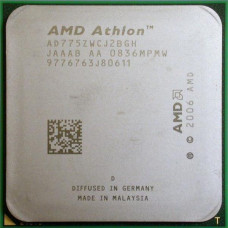 БУ Процесор AMD Athlon 64 X2 7750 (AM2/AM2+/2x2.7GHz/65нм/95Вт/AD775ZWCJ2BGH)