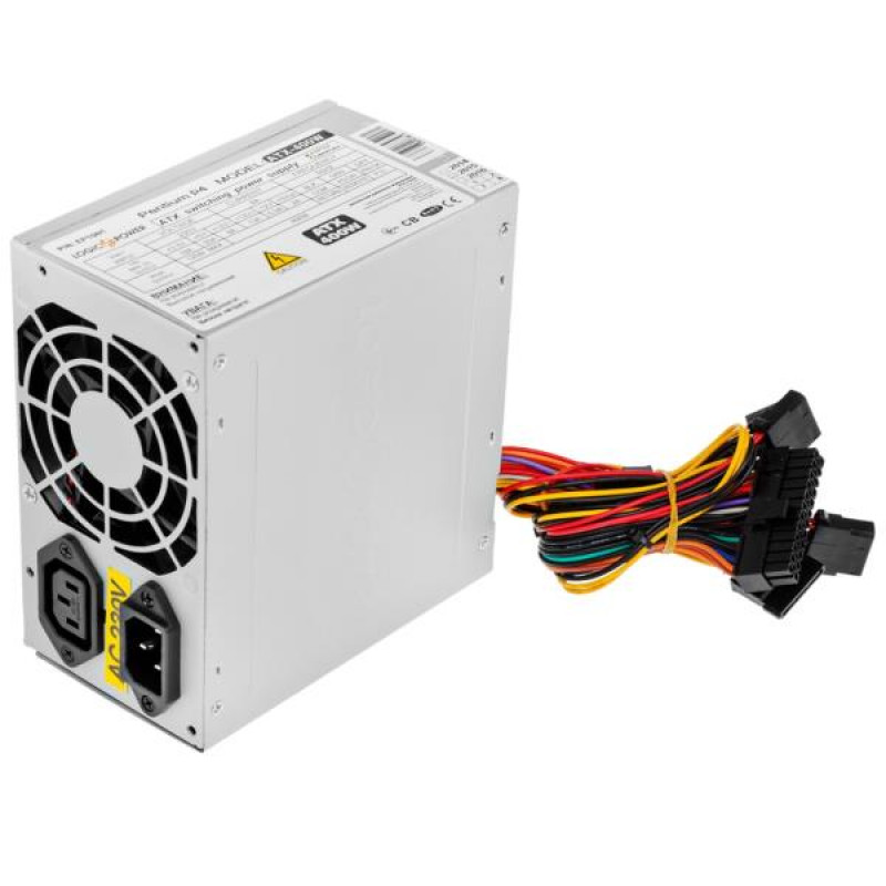 Power supply unit 400 W LogicPower, 24+4 pin, video card power supply - No, 80 mm, ATX, ATX-400W/80