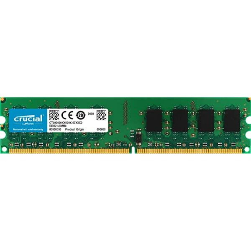 Crucial RAM (DIMM, DDR2, 2Gb, 800 MHz, CT25664AA800.C16FMD)