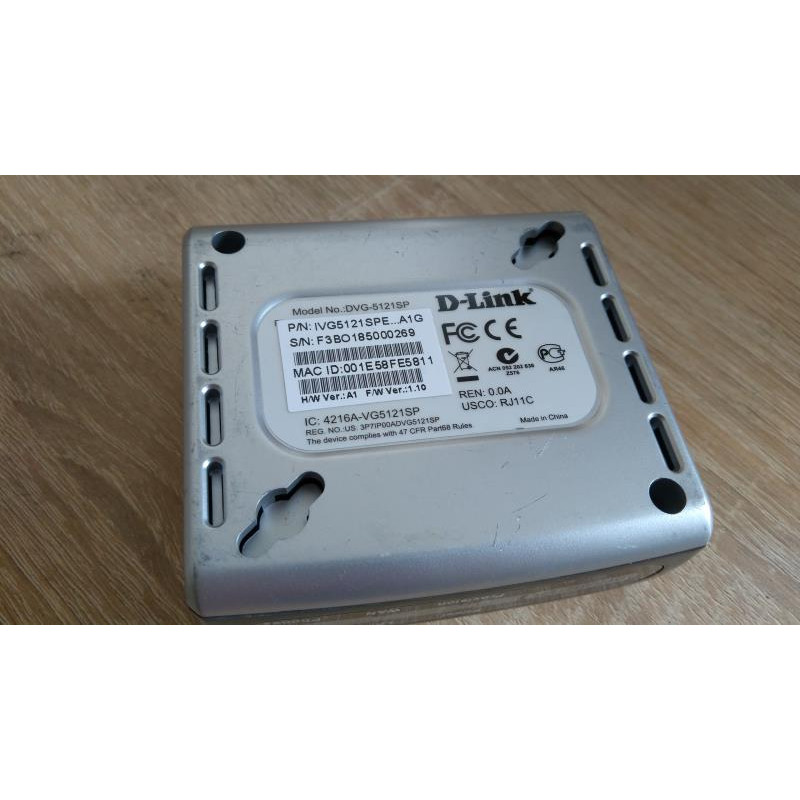 Used VoIP gateway D-Link DVG-5121SP, 2xRJ45, 1xFXO, 2xFXS