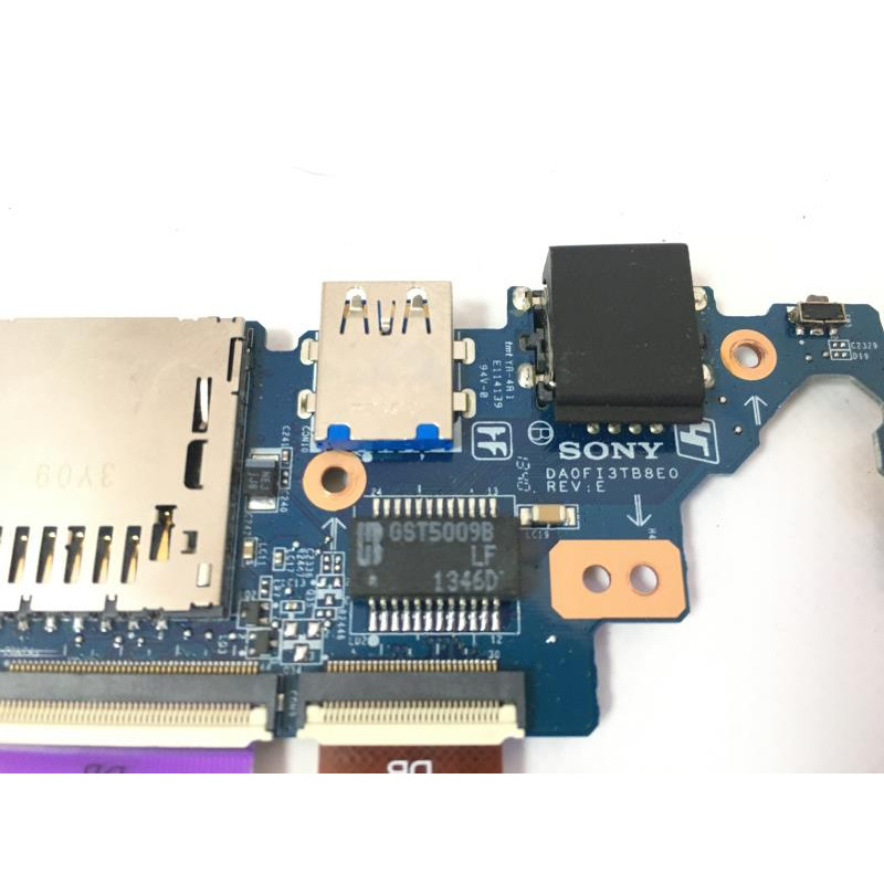 Original Audio USB Ethernet DA0FI3TB8E0 REV:E board for Sony Vaio SVF15N with cables