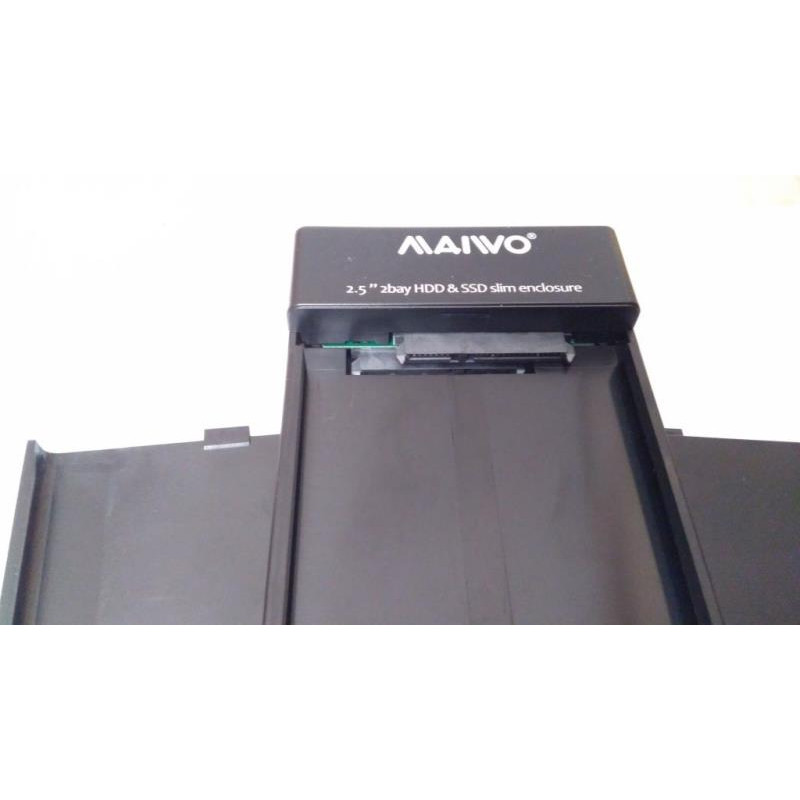 Maiwo External Pocket 2 x 2.5" HDD, USB 3.0, RAID (K25682)