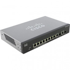 БУ Коммутатор управляемый Cisco SF302-08P, 8 PoE x 100Мб/с, 2 x Combo Gigabit/SFP
