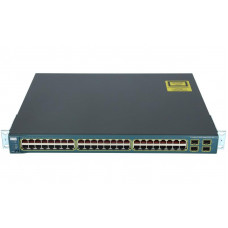 БУ Коммутатор управляемый Cisco Catalyst WS-C3560-48PS-S POE, 48 PoE x 100mbit, 4 x Gigabit SFP