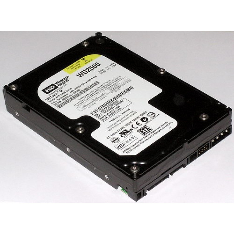 Used hard drive 250 GB Western Digital (3.5", 7200 rpm, 8 MB, SATAII, WD2500JS)