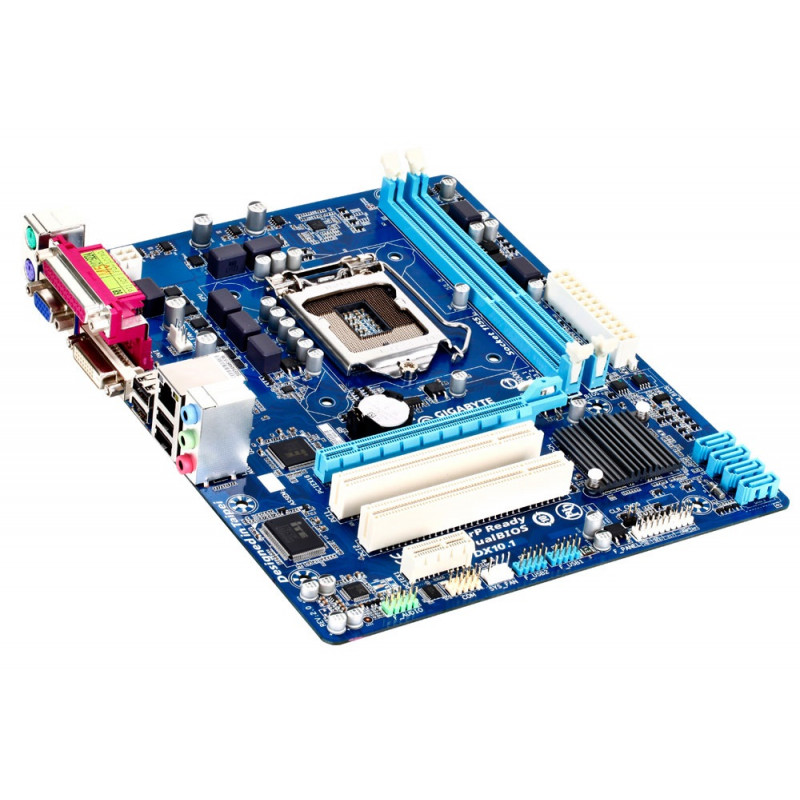 БУ Материнська плата GIGABYTE GA-H61M-DS2V (s1155, 2хDDR3, 4xSATA, PCI-Ex16, 2xPCI-Ex1, mATX)