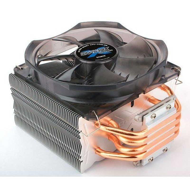 Used Processor cooler Zalman CNPS10X Optima (Socet:11xx/ 1366/ 2011/ 775, 4pin, 120mm, 4 tubes)
