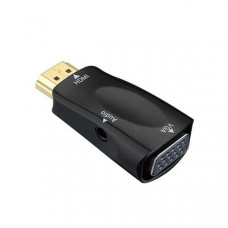 БУ Адаптер HDMI to VGA (конвертер сигнала) 1920х1080 FullHD, аудио выход