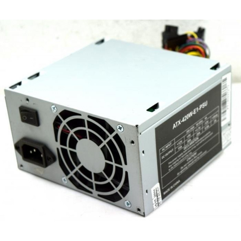 БУ Блок живлення 420 Вт Spire, 24+4 pin, живлення відеокарти - Ні, 80 мм, ATX, ATX-420W-E1-PSU