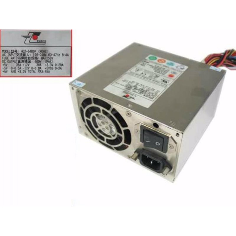 Power supply unit 400W EMACS (Zippy) HP2-6400P, 1x80mm, ATX