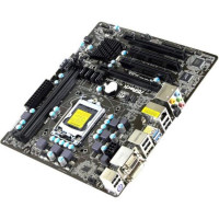 БУ Материнська плата ASRock H77M (s1155, 2хDDR3, 6xSATA, 2xPCI-Ex16, 2xPCI, mATX)
