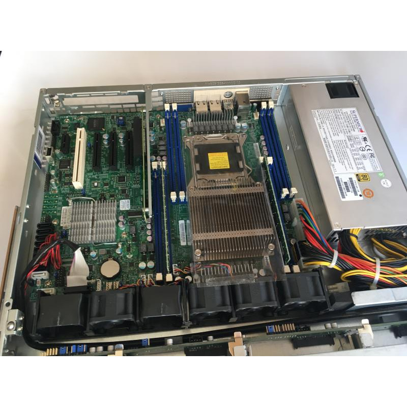 БУ Серверна платформа 1U Supermicro CSE-813M (4x3.5") 1хE5-2620 V2, 32Gb, HDD, 2 х Lan, 600W