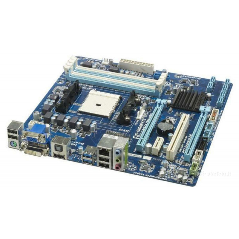 БУ Материнская плата Gigabyte GA-F2A75M-D3H (sFM2, 6xSATA, 4xDDR3, 2xPCI-Ex16, xPCI, mATX)