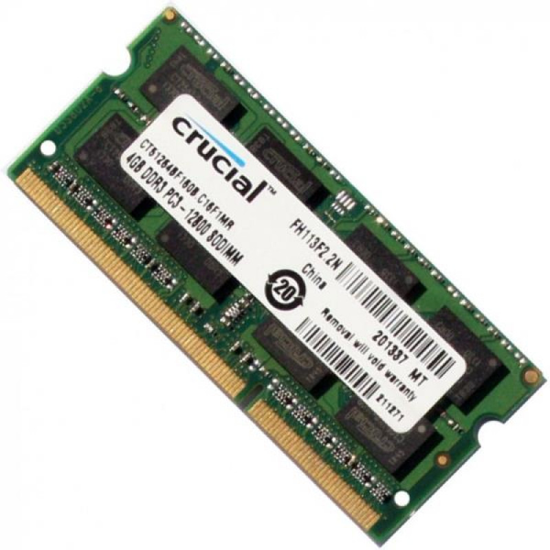 БУ Оперативная память Crucial (SO-DIMM, DDR3L, 4Gb, 1600MHz, CT51264BF160B.C16F1MR)