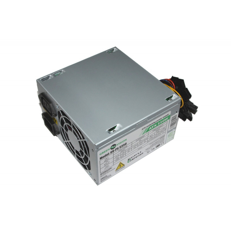 БУ Блок питания 350W Green Vision ATX-350W, 24+4pin, 1x80мм