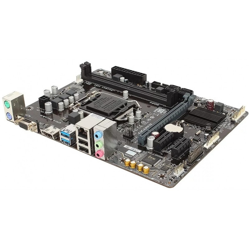 БУ Материнская плата s1151, Gigabyte GA-H110M-H (2xDDR4, Intel H110, PCI-Ex16x1, microATX)