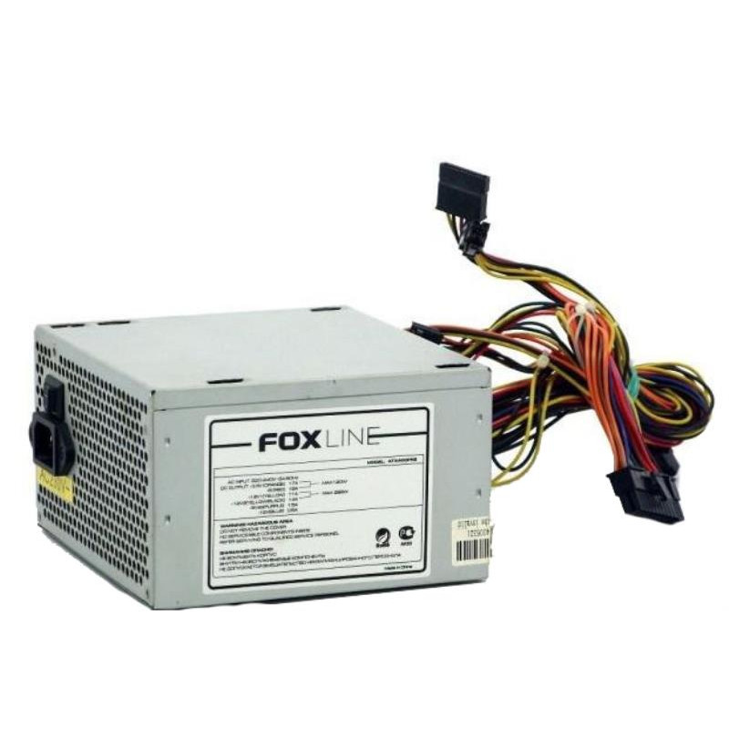 Power supply unit 400 W Foxline, 24+4 pin, video card power supply - No, 120 mm, ATX, FL-400S