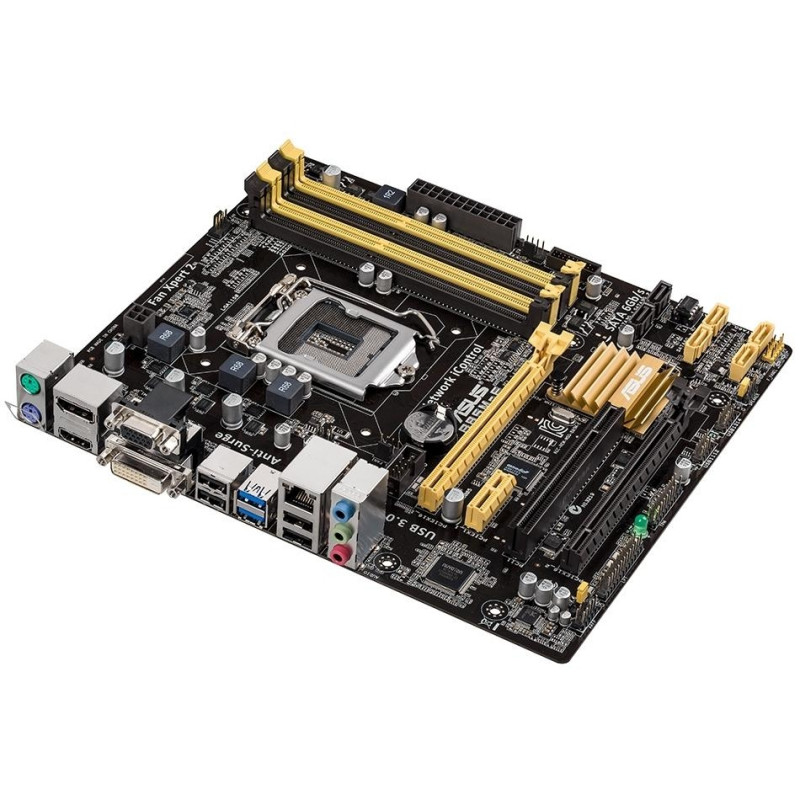 БУ Материнская плата s1150, ASUS B85M-E (4xDDR3, Intel B85, PCI-Ex16x2, VGA, DVI, HDMI, DPort, micro