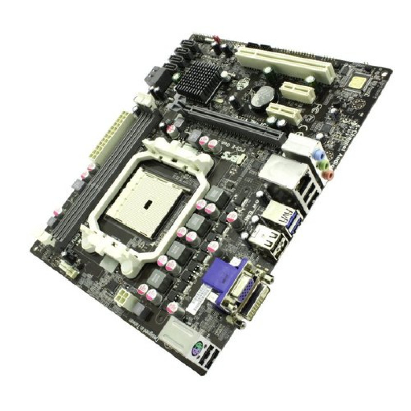 БУ Материнская плата sFM1, Elitegroup A75F-M2 V:1.0 (2xDDR3, AMD A75, PCI-Ex16x2, VGA, DVI, microATX