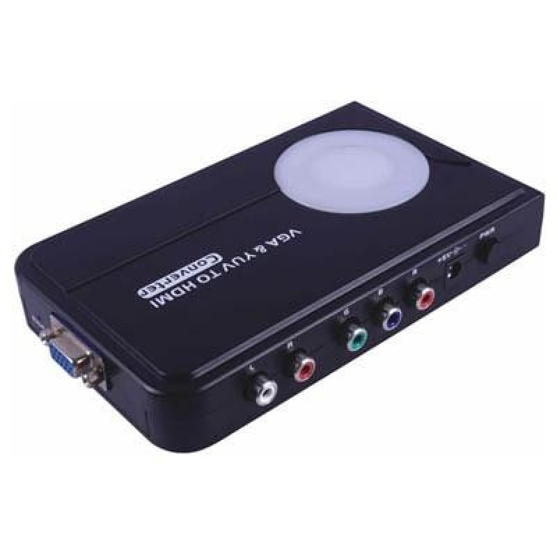 БУ Адаптер Viewcon VE507, VGA/YUV to HDMI (конвертер сигнала) 1280х1024, одноканальный аудио выход