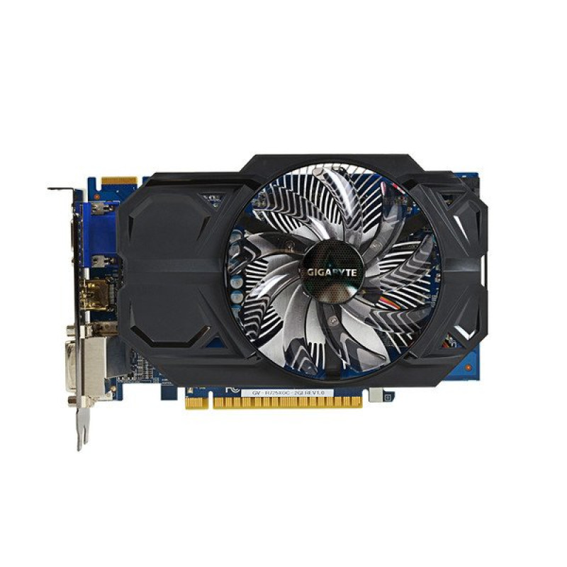 Видеокарта Gigabyte PCI-Ex Radeon R7 250X, 2Gb GDDR5, 128-bit, VGA/2xDVI/HDMI (GV-R725XOC-2GI)