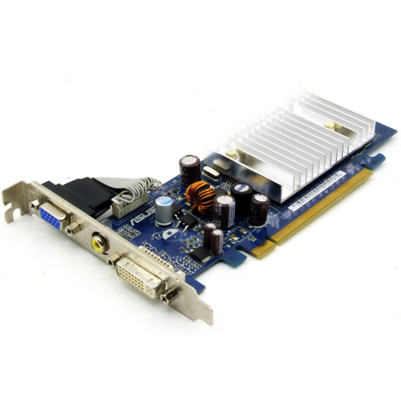 БУ Відеокарта Asus GeForce 6200 LE, 256MB GDDR2, 64 біт, 350/550, DVI, VGA