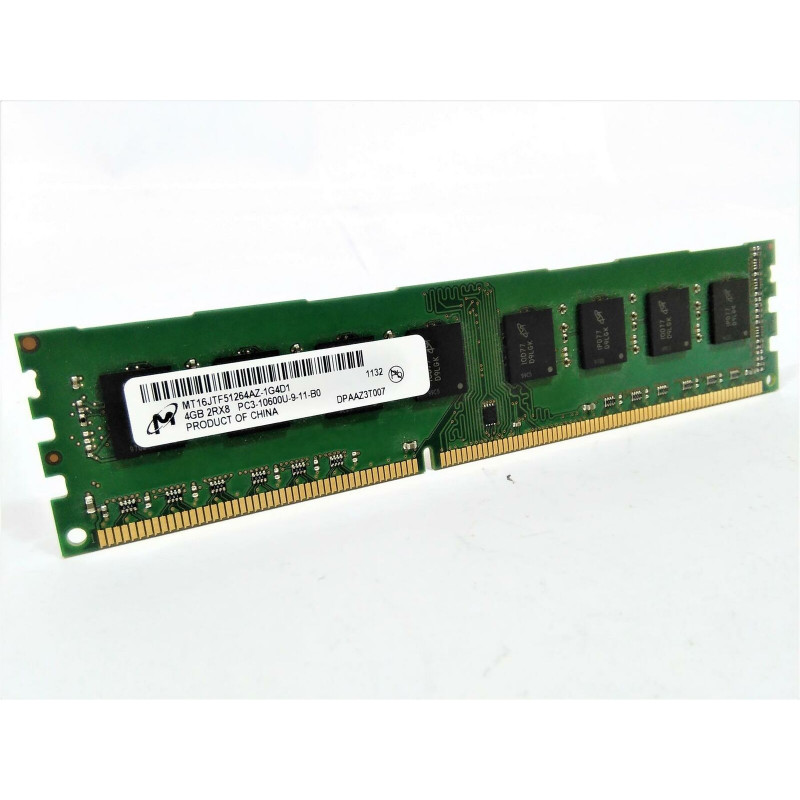 БУ Оперативна пам`ять 4 ГБ, DDR3, Micron (для настільних ПК, 1333 МГц, 1.5 В, MT16JTF51264AZ-1G4H1