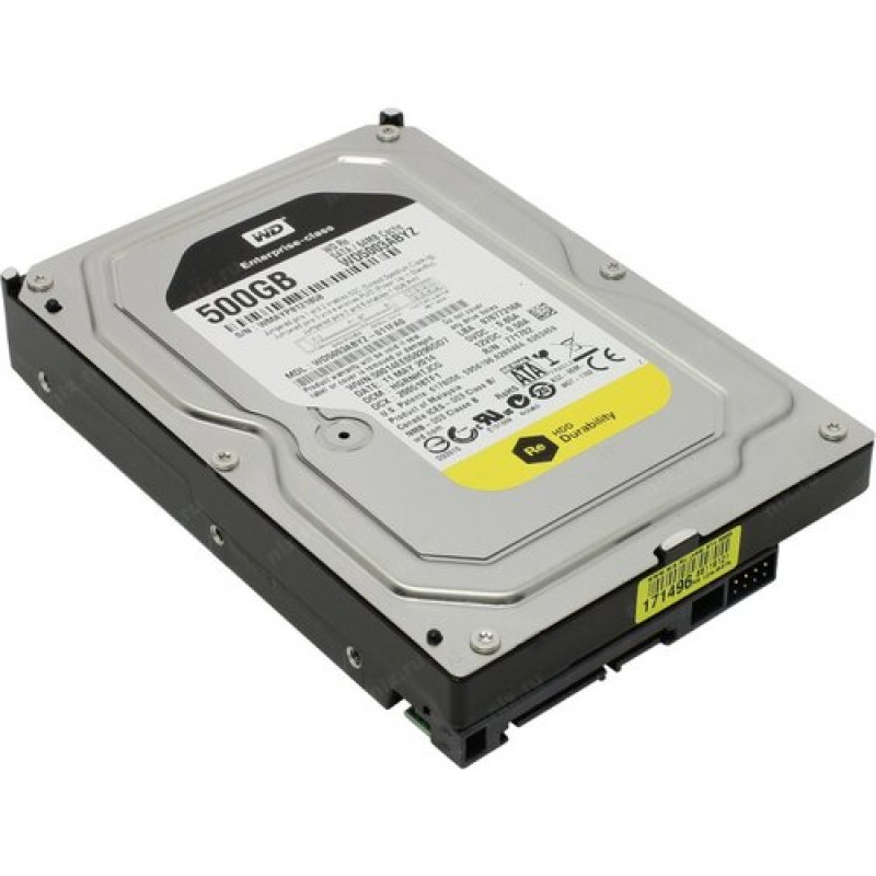 Used Hard drive 500 GB Western Digital (3.5", 7200 rpm, 64 MB, SATAIII, WD5003ABYZ)