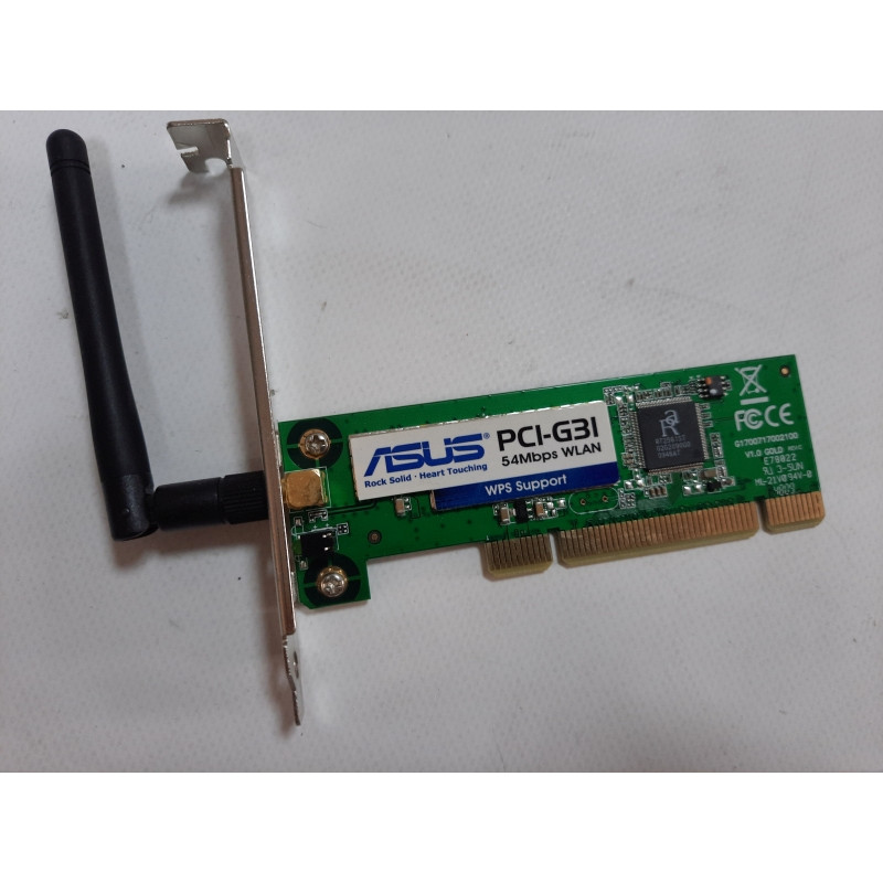 БУ Бездротовий адаптер PCI Asus PCI-G31, 54 Мбіт/c